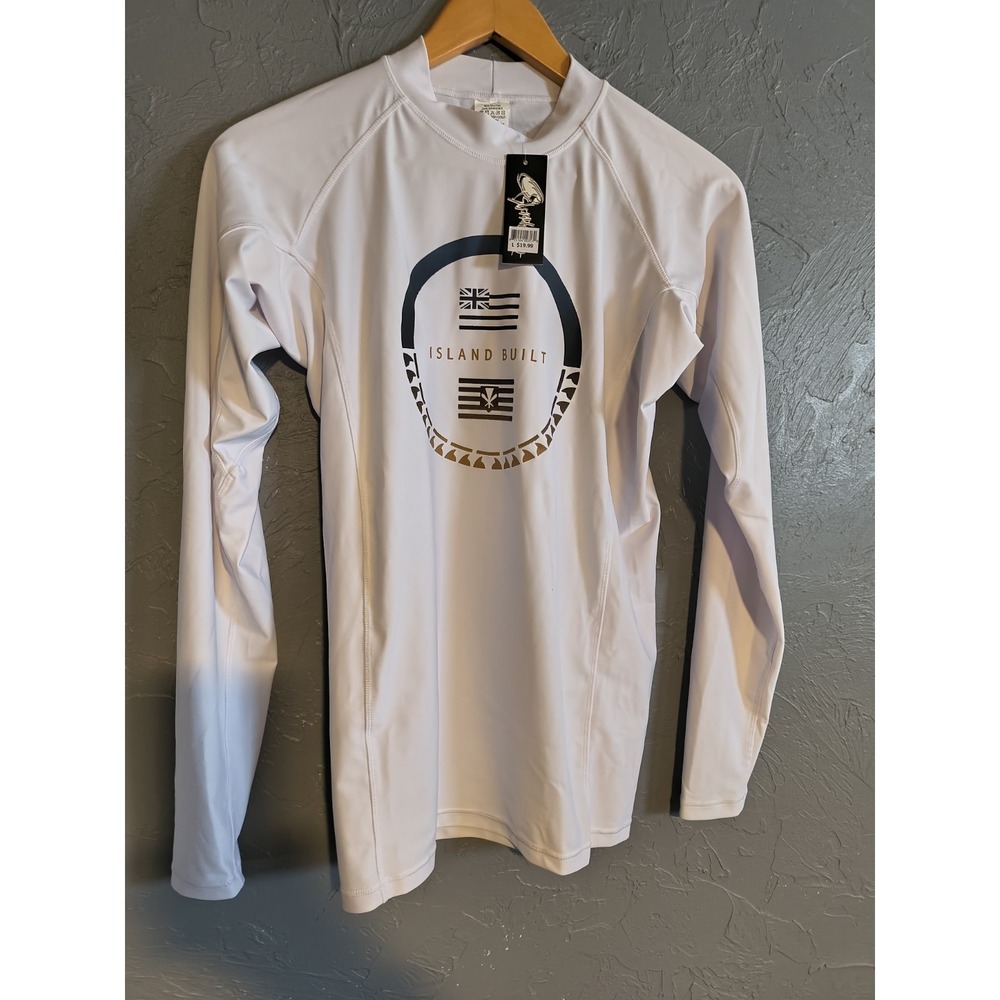 Island Built Long Sleeve Graphic Surfing Tee T-Shirt‎ Top L